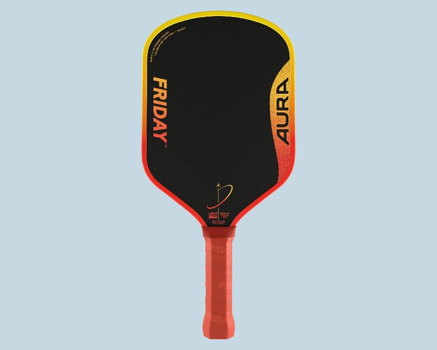 Friday Aura Hybrid pickleball paddle, hybrid 16mm foam core