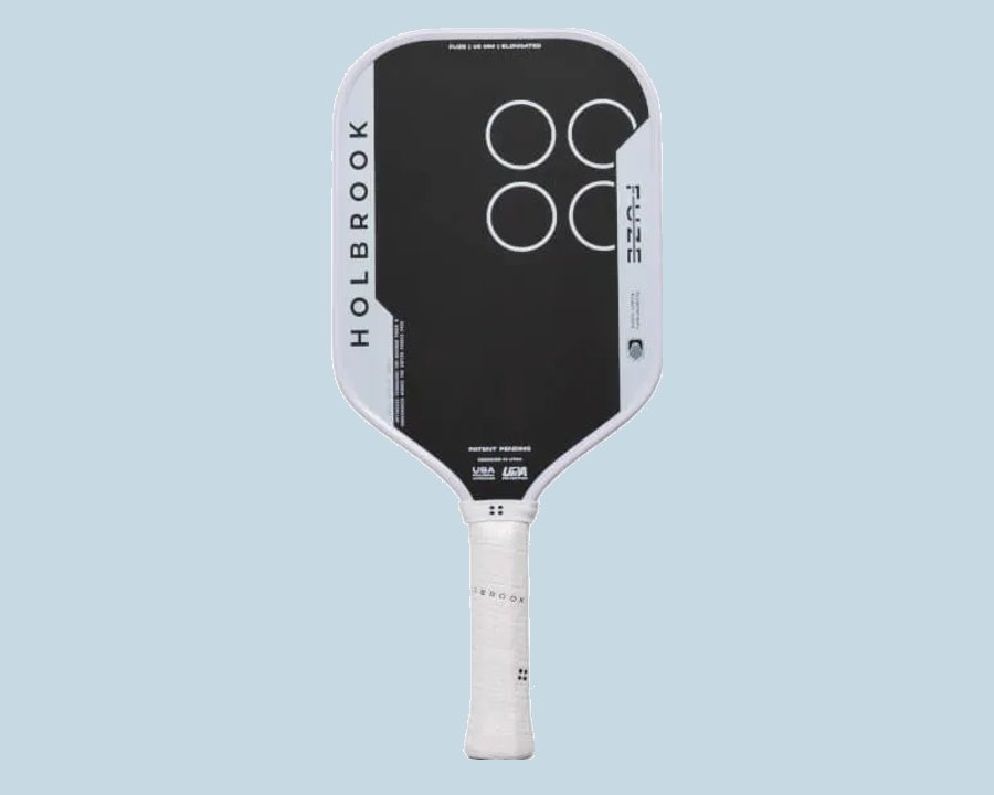 Holbrook Fuze pickleball paddle, elongated 16mm carbon aramid face